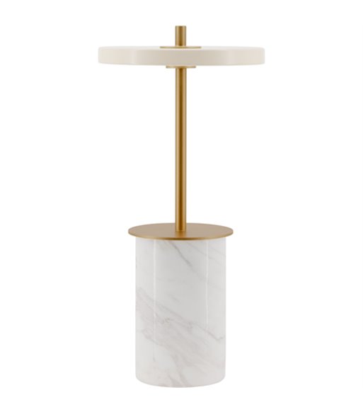 UMAGE Asteria Move Mini White Marble bordlampe portable