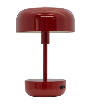 Dyberg Larsen Haipot mørkerød bordlampe portable