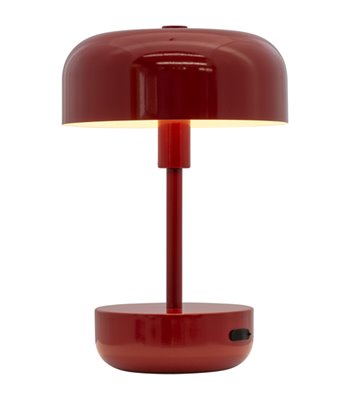 Dyberg Larsen Haipot mørkerød bordlampe portable