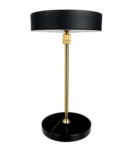 Dyberg Larsen Moonlight LED sort/messing portable bordlampe