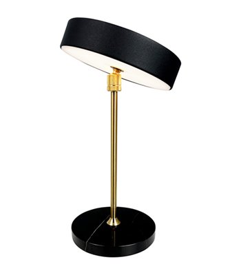 Dyberg Larsen Moonlight LED sort/messing portable bordlampe