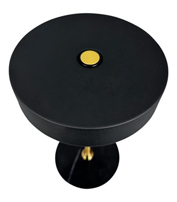 Dyberg Larsen Moonlight LED sort/messing portable bordlampe