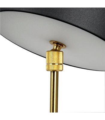 Dyberg Larsen Moonlight LED sort/messing portable bordlampe