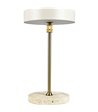 Dyberg Larsen Moonlight LED beige/messing portable bordlampe
