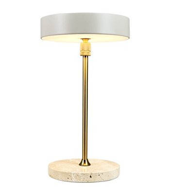 Dyberg Larsen Moonlight LED beige/messing portable bordlampe