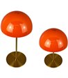 Dyberg Larsen Along LED orange/messing 2 stk. mini bordlampe