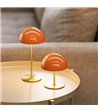Dyberg Larsen Along LED orange/messing 2 stk. mini bordlampe