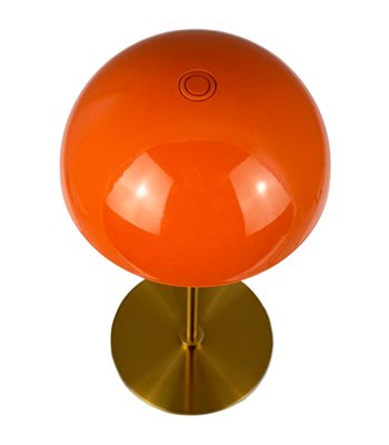 Dyberg Larsen Along LED orange/messing 2 stk. mini bordlampe