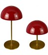 Dyberg Larsen Along LED rød/messing 2 stk. mini bordlampe