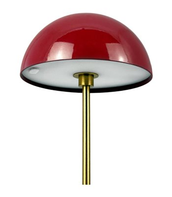 Dyberg Larsen Along LED rød/messing 2 stk. mini bordlampe