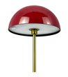 Dyberg Larsen Along LED rød/messing 2 stk. mini bordlampe