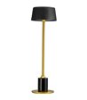 Dyberg Larsen Yoyo sort/messing portable bordlampe