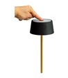 Dyberg Larsen Yoyo sort/messing portable bordlampe