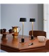 Dyberg Larsen Yoyo sort/messing portable bordlampe