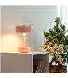 Dyberg Larsen Haipot LED lyserød bordlampe portable