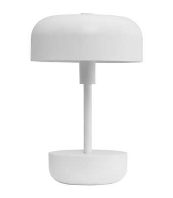 Dyberg Larsen Haipot LED hvid bordlampe portable
