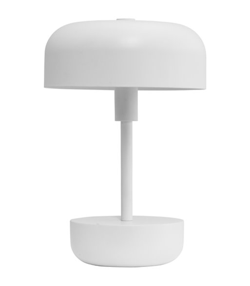Dyberg Larsen Haipot LED hvid bordlampe portable