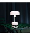 Dyberg Larsen Haipot LED hvid bordlampe portable