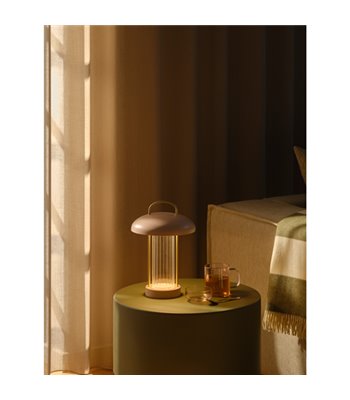 Nordlux Mirano LED dusty rose portable bordlampe