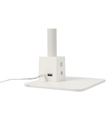 Airam Trina hvid m/USB skrivebordslampe