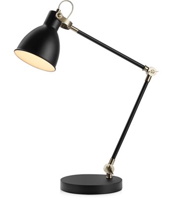 Markslöjd House sort/stål skrivebordslampe