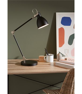 Markslöjd House sort/stål skrivebordslampe