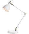 Markslöjd House hvid/stål skrivebordslampe