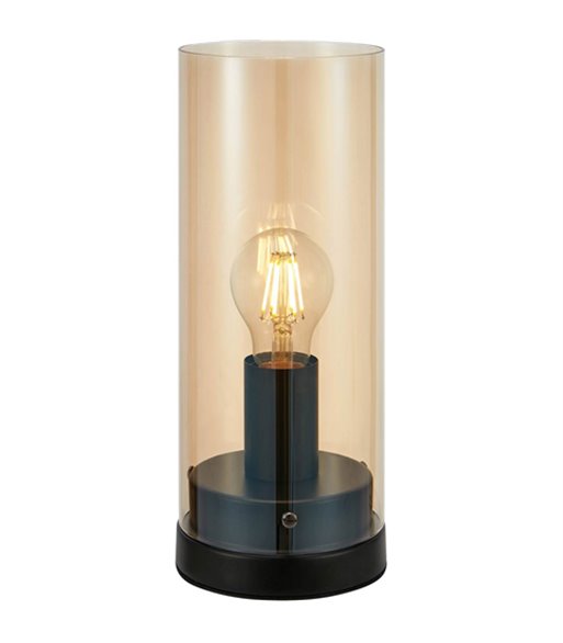 Markslöjd Post sort/amber bordlampe