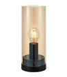 Markslöjd Post sort/amber bordlampe