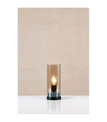 Markslöjd Post sort/amber bordlampe