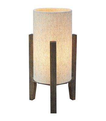 Markslöjd Eruca træ/beige bordlampe