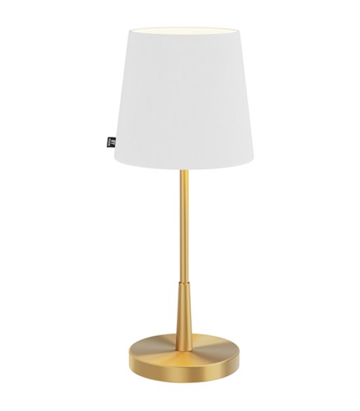 By Rydéns Lumi H48,5 guld/hvid bordlampe