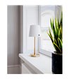 By Rydéns Lumi H48,5 guld/hvid bordlampe