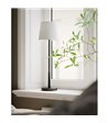 By Rydéns Lumi H68,5 matsort/hvid bordlampe