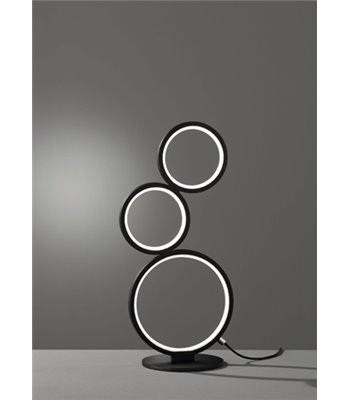 TRIO Rondo mat sort bordlampe