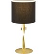 TRIO Nandor sort/guld bordlampe