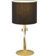 TRIO Nandor sort/guld bordlampe