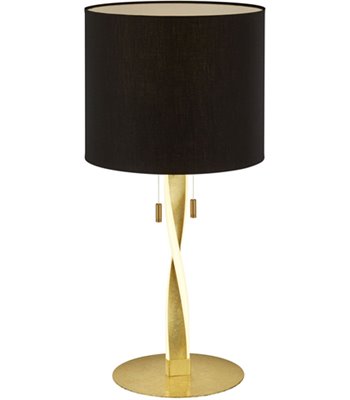 TRIO Nandor sort/guld bordlampe