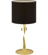 TRIO Nandor sort/guld bordlampe