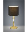 TRIO Nandor sort/guld bordlampe