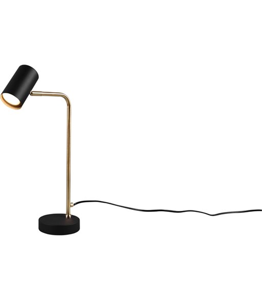 TRIO Marley messing/sort bordlampe