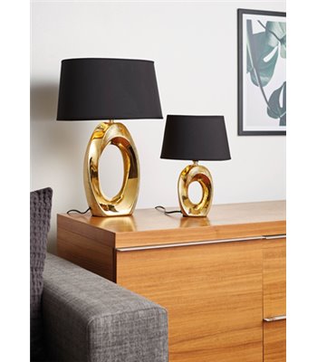 Reality Taba guld/sort bordlampe