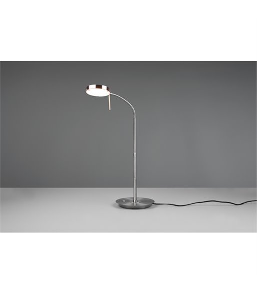 TRIO Monza nikkel bordlampe