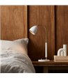 Belid Deluxe hvid/messing bordlampe