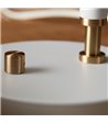 Belid Deluxe hvid/messing bordlampe
