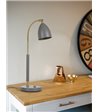 Belid Deluxe grå/messing bordlampe