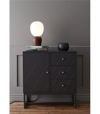 Belid Buddy rød/opal bordlampe