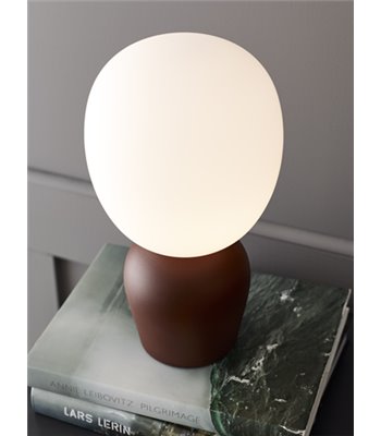 Belid Buddy rød/opal bordlampe