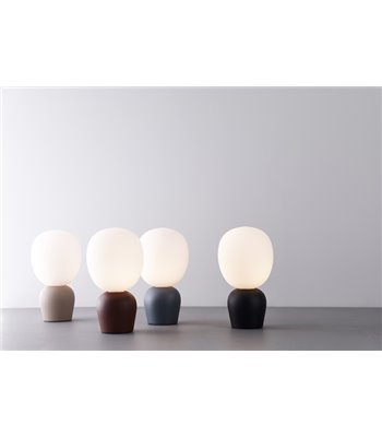 Belid Buddy rød/opal bordlampe