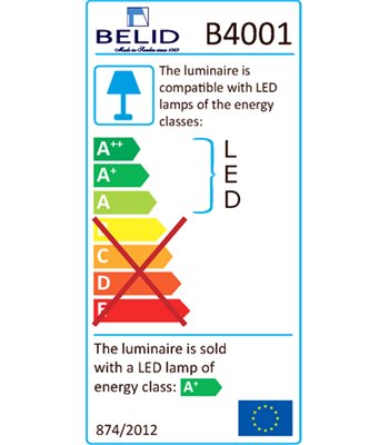 Belid Buddy rød/opal bordlampe